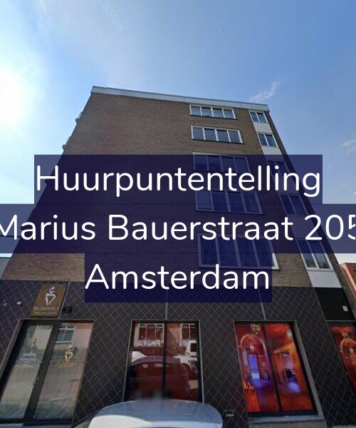 Foto gevel Huurpuntentelling voor Marius Bauerstraat 205, Amsterdam