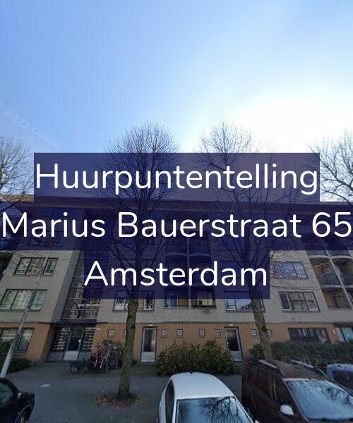 Foto gevel Huurpuntentelling voor Marius Bauerstraat 65, Amsterdam