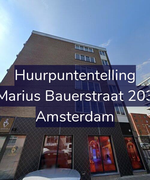 Foto gevel Huurpuntentelling voor Marius Bauerstraat 203, Amsterdam