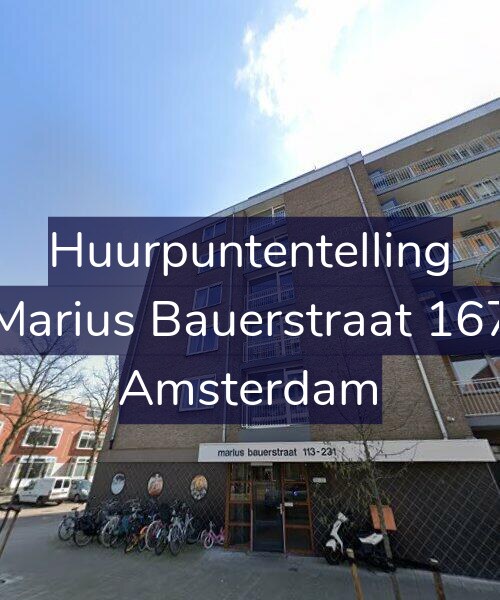 Foto gevel Huurpuntentelling voor Marius Bauerstraat 167, Amsterdam