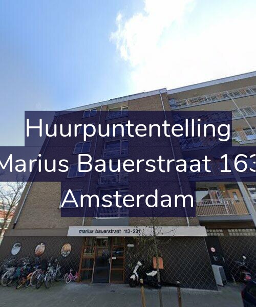 Foto gevel Huurpuntentelling voor Marius Bauerstraat 163, Amsterdam