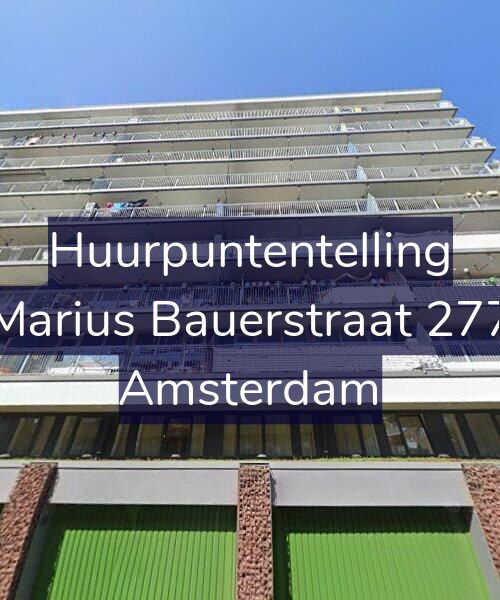 Foto gevel Huurpuntentelling voor Marius Bauerstraat 277, Amsterdam