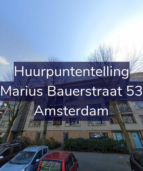 Foto gevel Huurpuntentelling voor Marius Bauerstraat 53, Amsterdam