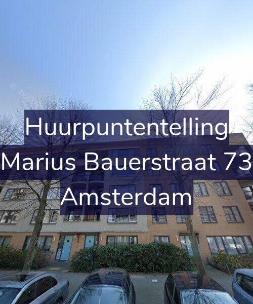 Foto gevel Huurpuntentelling voor Marius Bauerstraat 73, Amsterdam