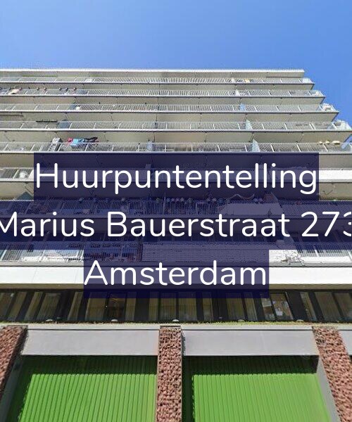 Foto gevel Huurpuntentelling voor Marius Bauerstraat 273, Amsterdam