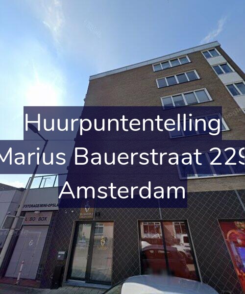 Foto gevel Huurpuntentelling voor Marius Bauerstraat 229, Amsterdam