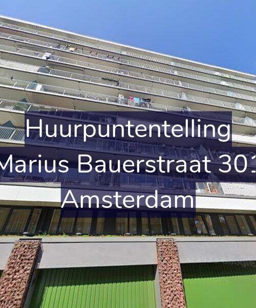 Foto gevel Huurpuntentelling voor Marius Bauerstraat 301, Amsterdam