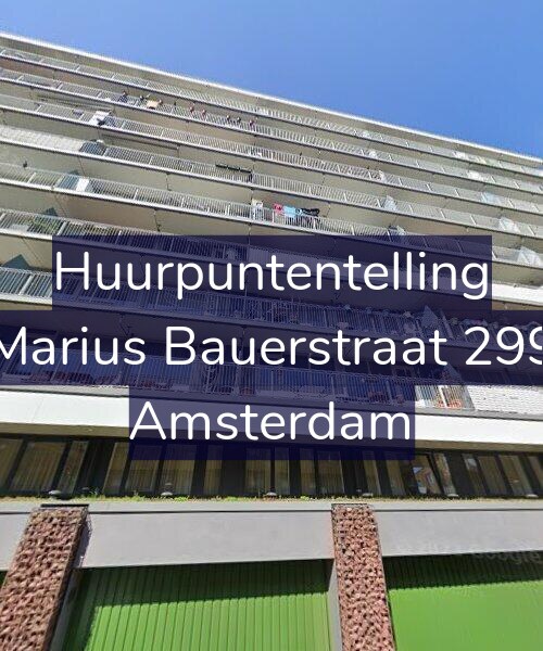 Foto gevel Huurpuntentelling voor Marius Bauerstraat 299, Amsterdam