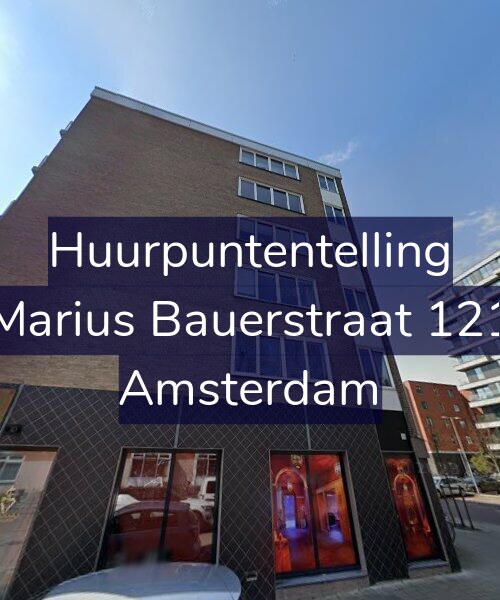 Foto gevel Huurpuntentelling voor Marius Bauerstraat 121, Amsterdam