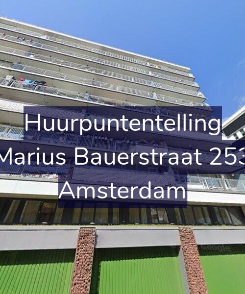 Foto gevel Huurpuntentelling voor Marius Bauerstraat 253, Amsterdam