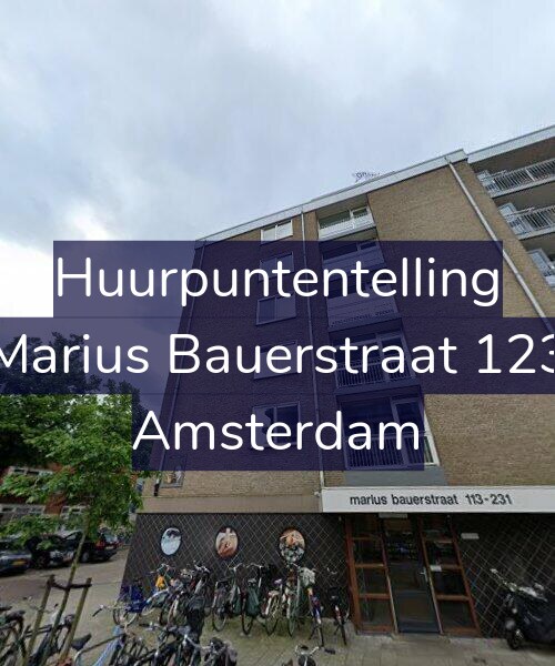 Foto gevel Huurpuntentelling voor Marius Bauerstraat 123, Amsterdam