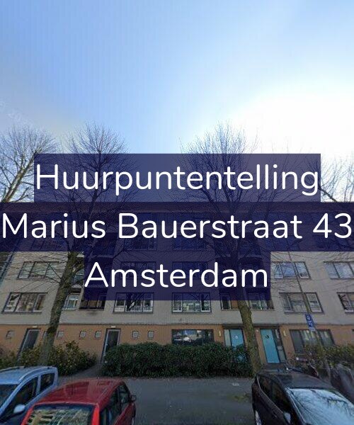 Foto gevel Huurpuntentelling voor Marius Bauerstraat 43, Amsterdam
