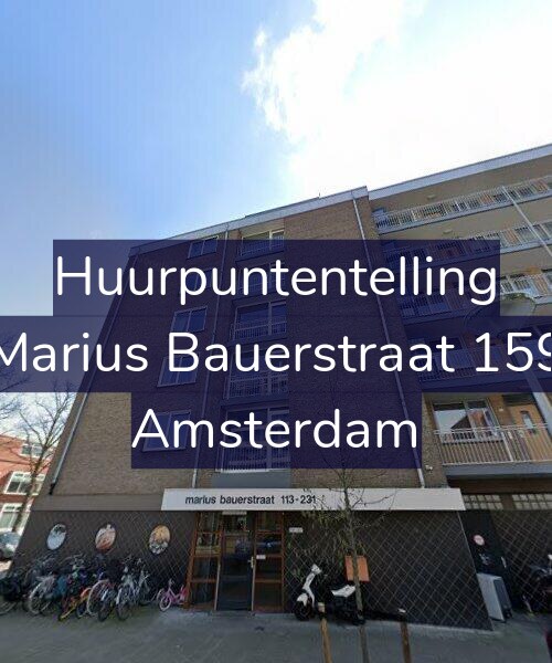 Foto gevel Huurpuntentelling voor Marius Bauerstraat 159, Amsterdam