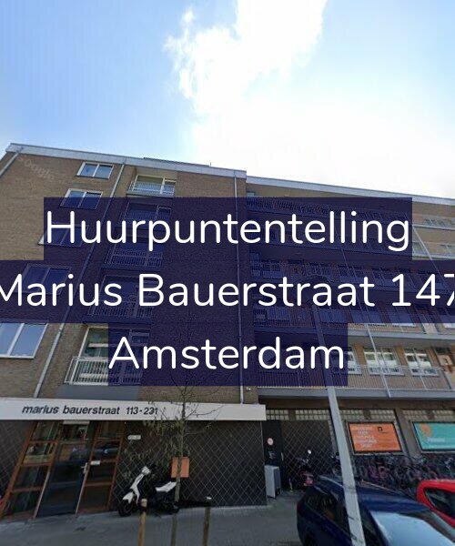 Foto gevel Huurpuntentelling voor Marius Bauerstraat 147, Amsterdam