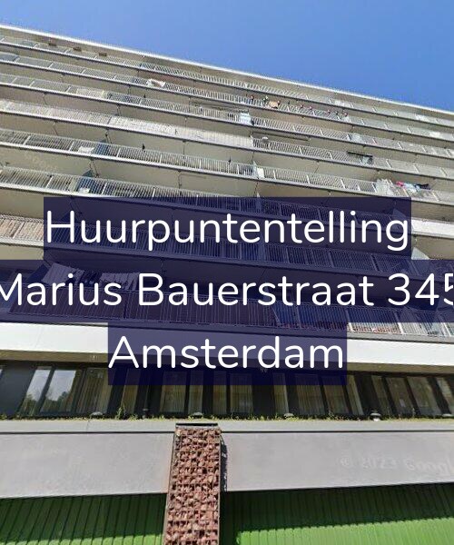 Foto gevel Huurpuntentelling voor Marius Bauerstraat 345, Amsterdam