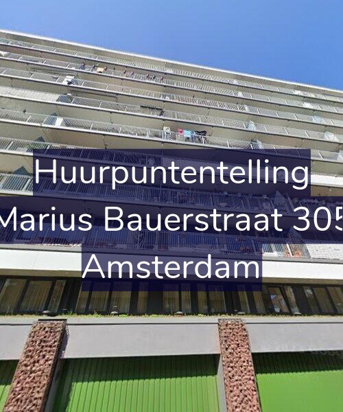 Foto gevel Huurpuntentelling voor Marius Bauerstraat 305, Amsterdam