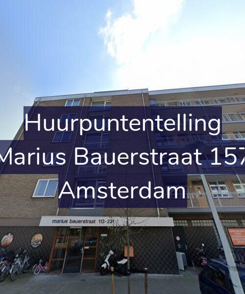 Foto gevel Huurpuntentelling voor Marius Bauerstraat 157, Amsterdam