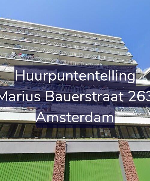Foto gevel Huurpuntentelling voor Marius Bauerstraat 263, Amsterdam