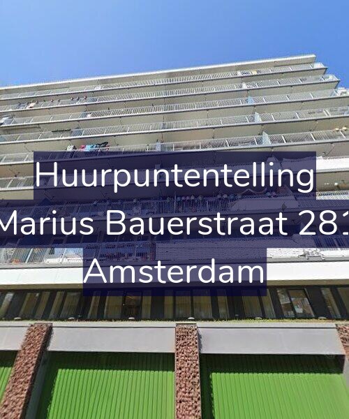 Foto gevel Huurpuntentelling voor Marius Bauerstraat 281, Amsterdam