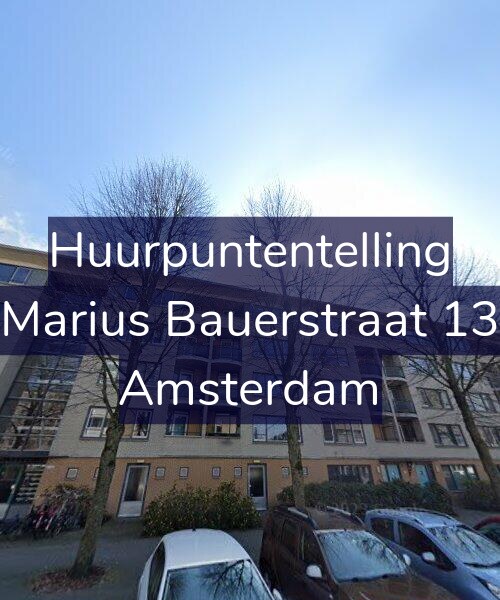Foto gevel Huurpuntentelling voor Marius Bauerstraat 13, Amsterdam