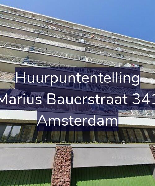 Foto gevel Huurpuntentelling voor Marius Bauerstraat 341, Amsterdam