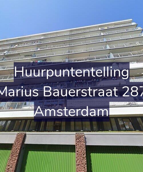 Foto gevel Huurpuntentelling voor Marius Bauerstraat 287, Amsterdam