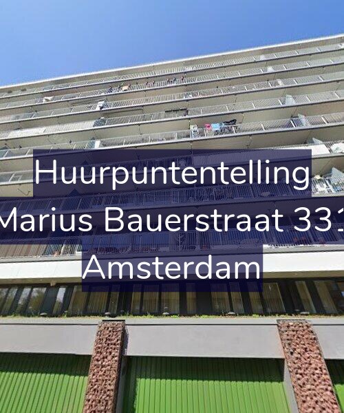 Foto gevel Huurpuntentelling voor Marius Bauerstraat 331, Amsterdam