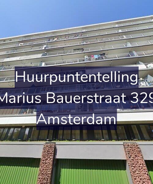 Foto gevel Huurpuntentelling voor Marius Bauerstraat 329, Amsterdam