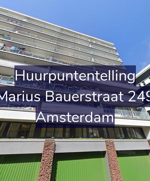 Foto gevel Huurpuntentelling voor Marius Bauerstraat 249, Amsterdam