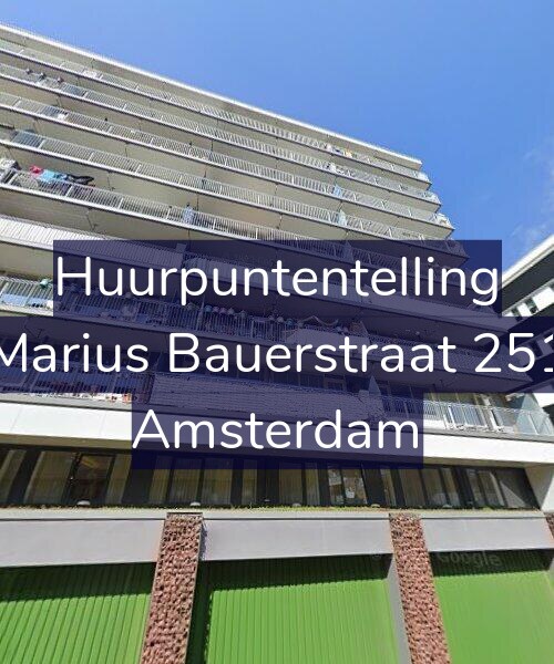Foto gevel Huurpuntentelling voor Marius Bauerstraat 251, Amsterdam