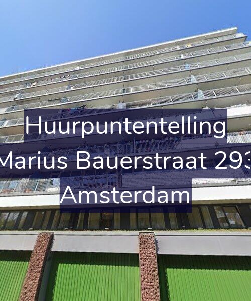 Foto gevel Huurpuntentelling voor Marius Bauerstraat 293, Amsterdam
