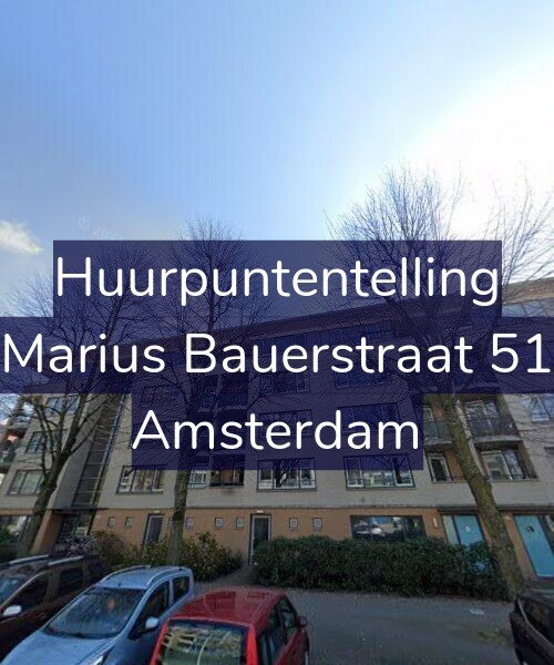 Foto gevel Huurpuntentelling voor Marius Bauerstraat 51, Amsterdam