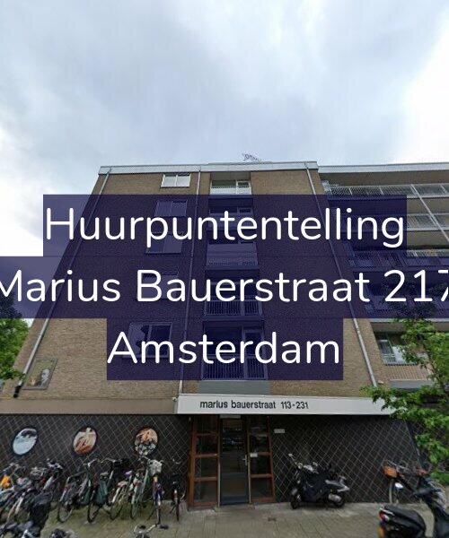Foto gevel Huurpuntentelling voor Marius Bauerstraat 217, Amsterdam