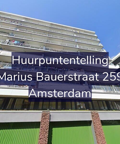Foto gevel Huurpuntentelling voor Marius Bauerstraat 259, Amsterdam
