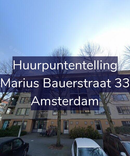Foto gevel Huurpuntentelling voor Marius Bauerstraat 33, Amsterdam