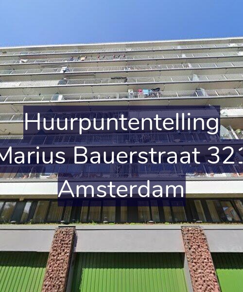 Foto gevel Huurpuntentelling voor Marius Bauerstraat 321, Amsterdam