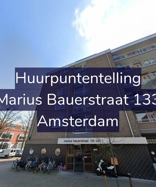 Foto gevel Huurpuntentelling voor Marius Bauerstraat 133, Amsterdam