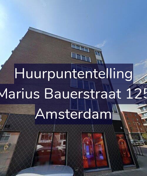 Foto gevel Huurpuntentelling voor Marius Bauerstraat 125, Amsterdam