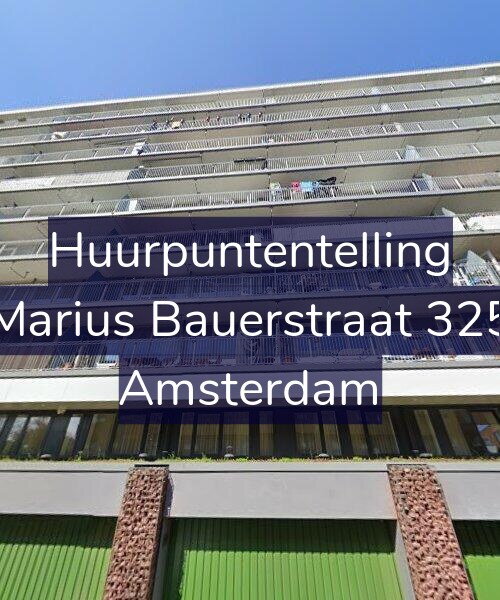 Foto gevel Huurpuntentelling voor Marius Bauerstraat 325, Amsterdam