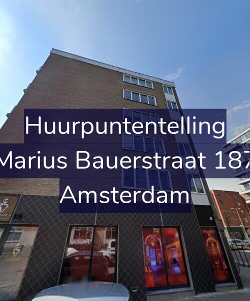 Foto gevel Huurpuntentelling voor Marius Bauerstraat 187, Amsterdam