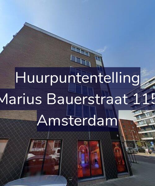 Foto gevel Huurpuntentelling voor Marius Bauerstraat 115, Amsterdam