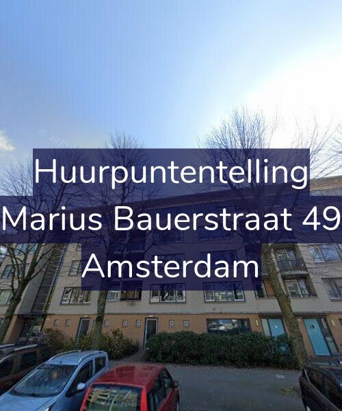 Foto gevel Huurpuntentelling voor Marius Bauerstraat 49, Amsterdam