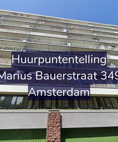 Foto gevel Huurpuntentelling voor Marius Bauerstraat 349, Amsterdam