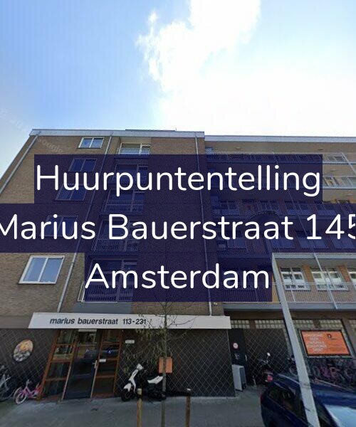 Foto gevel Huurpuntentelling voor Marius Bauerstraat 145, Amsterdam