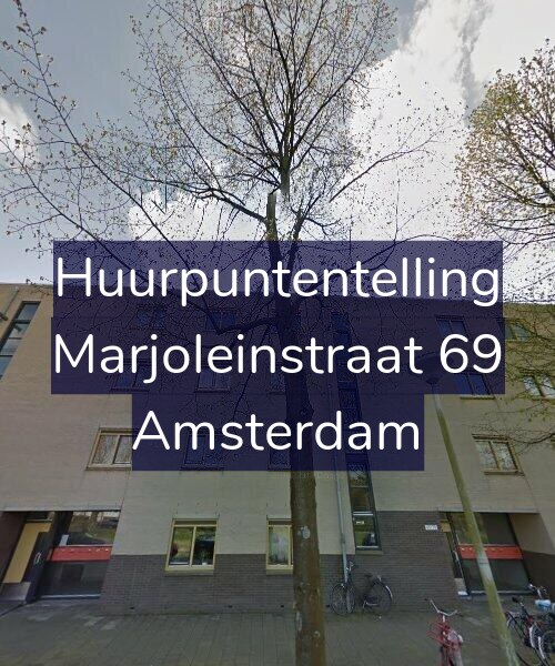 Foto gevel Huurpuntentelling voor Marjoleinstraat 69, Amsterdam