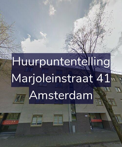 Foto gevel Huurpuntentelling voor Marjoleinstraat 41, Amsterdam