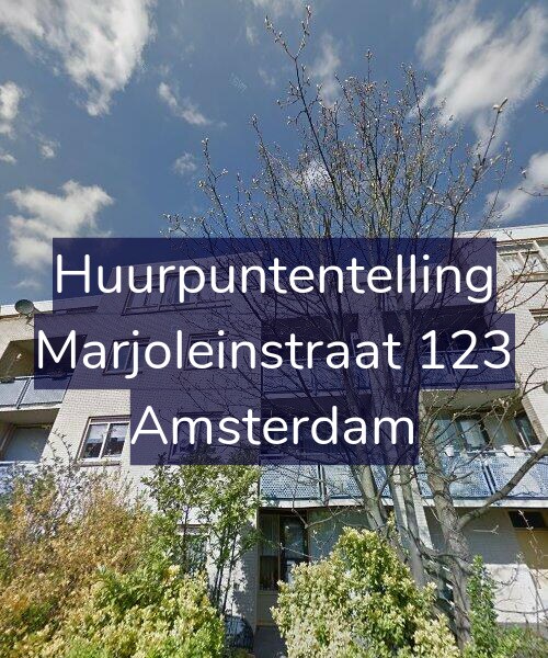 Foto gevel Huurpuntentelling voor Marjoleinstraat 123, Amsterdam