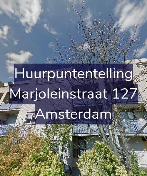 Foto gevel Huurpuntentelling voor Marjoleinstraat 127, Amsterdam