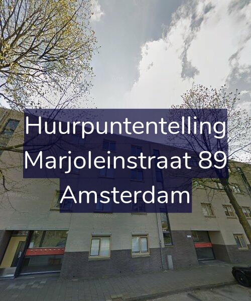 Foto gevel Huurpuntentelling voor Marjoleinstraat 89, Amsterdam