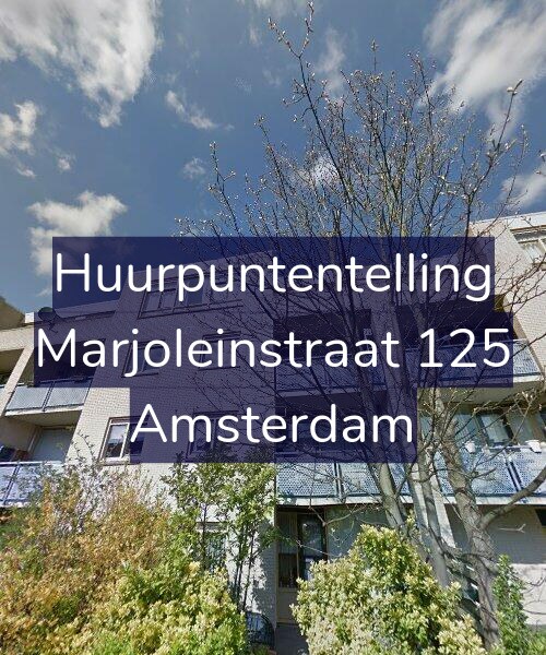Foto gevel Huurpuntentelling voor Marjoleinstraat 125, Amsterdam